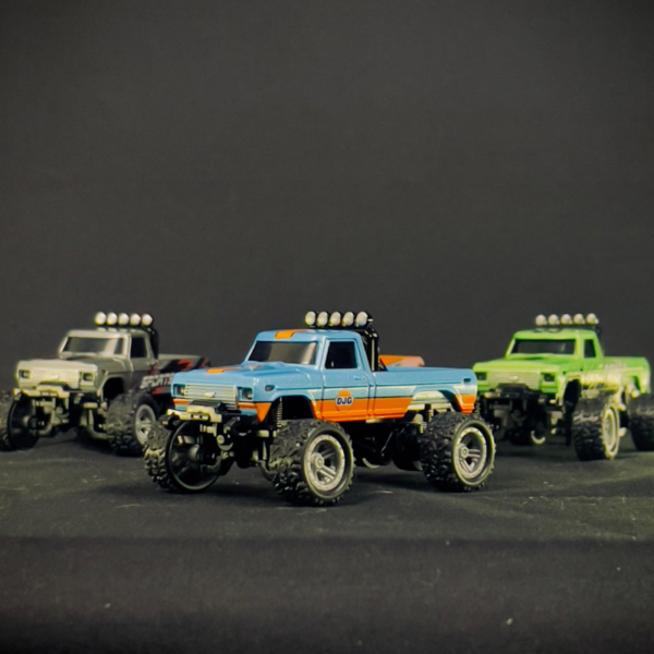 2 Mini camioneta todoterreno Monster truck RC 1/64
