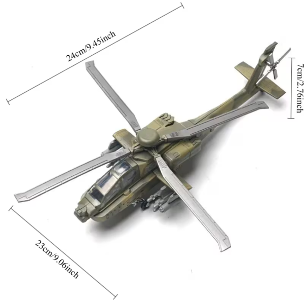 2 Helicóptero para ensamblar Apache AH64