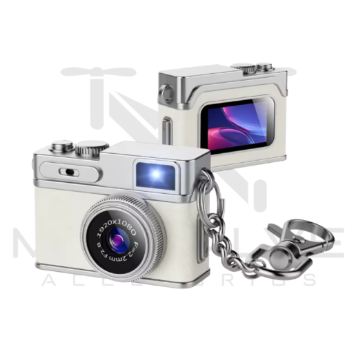 Mini cámara portátil Retro HD de 1080P con llavero