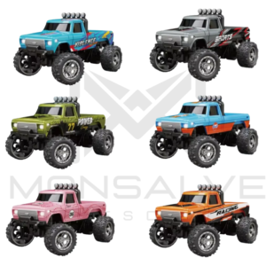 Mini camioneta todoterreno Monster truck RC 1/64