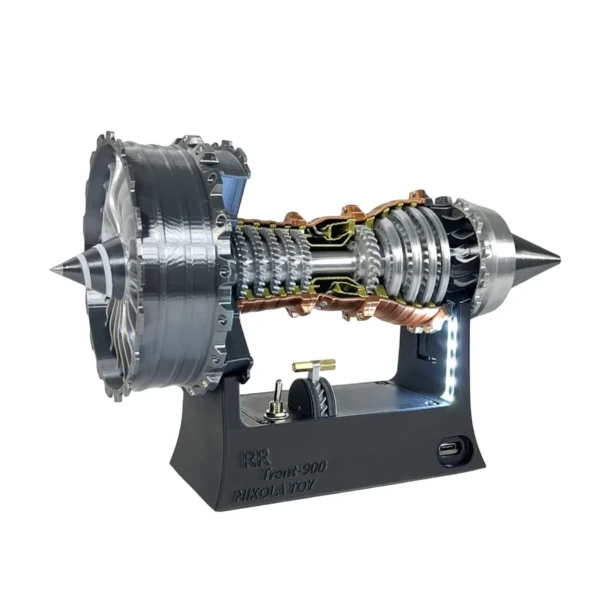 Modelo de motor Turbofan de simulación de alta precisión TR-900, 25CM (envío gratis) entrega de 8 a 21 días