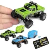 Mini camioneta todoterreno Monster truck RC 1/64, Control remoto