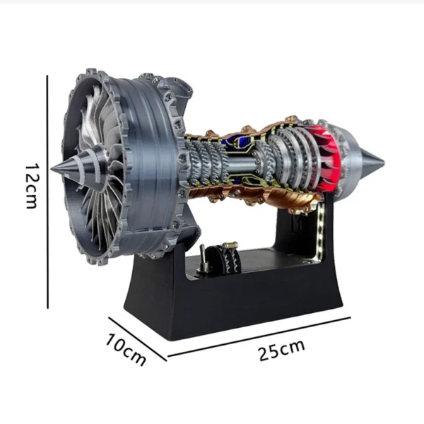 Modelo de motor Turbofan de simulación de alta precisión TR-900, 25CM (envío gratis) entrega de 8 a 21 días
