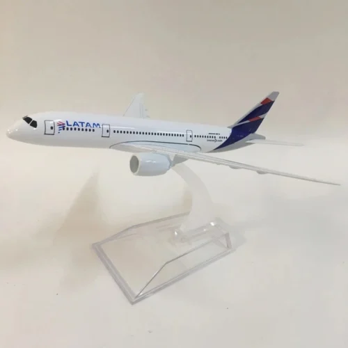 Avión a escala1:400 B787 LATAM Airlines W base aleación de Metal