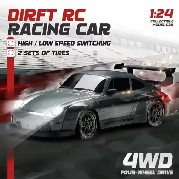 Carros de drift 4x4 a control remoto 20km/h con velocidad variable 1:24