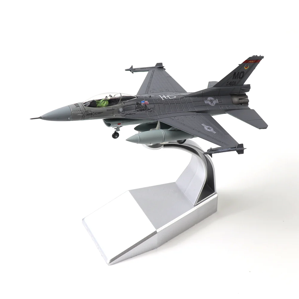 Avión F-16C Metálico escala 1/100