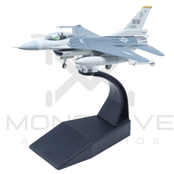 Avión F-16C Metálico fundido a presión a escala 1/100