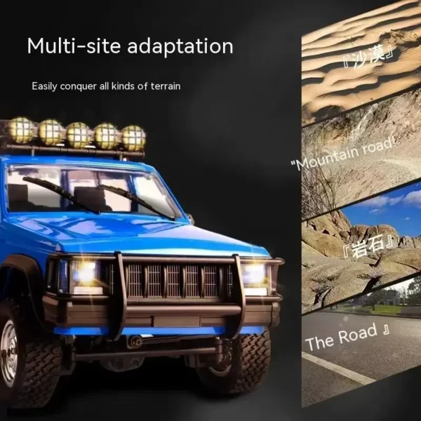 Mn78 1/12 Rc coche todoterreno 4x4 a escala completa Cherokee coche de Control remoto tracción en las cuatro ruedas coche de escalada Rc vehículo de juguete