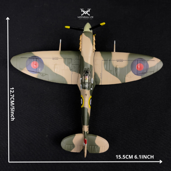 Título Supermarine Spitfire Métalico escala 1:72