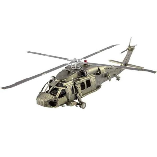 UH-60 BLACK HAWK METALICO ARMABLE Modelo de helicóptero militar detallado