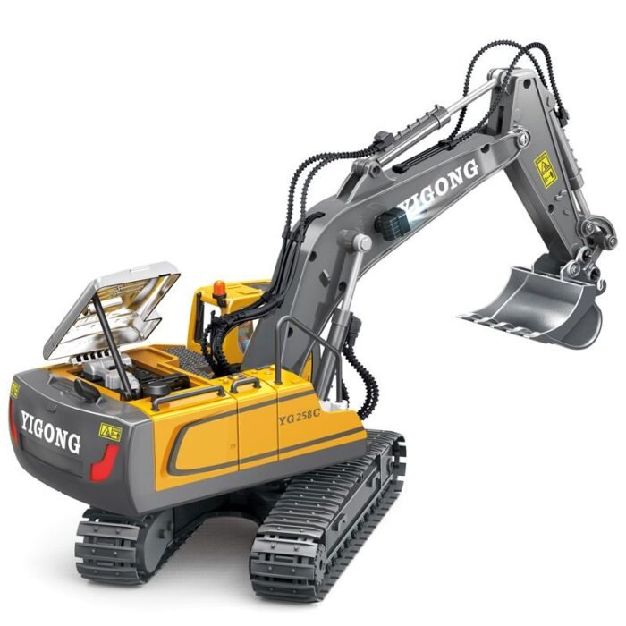 Excavadora RC realista escala 1:20