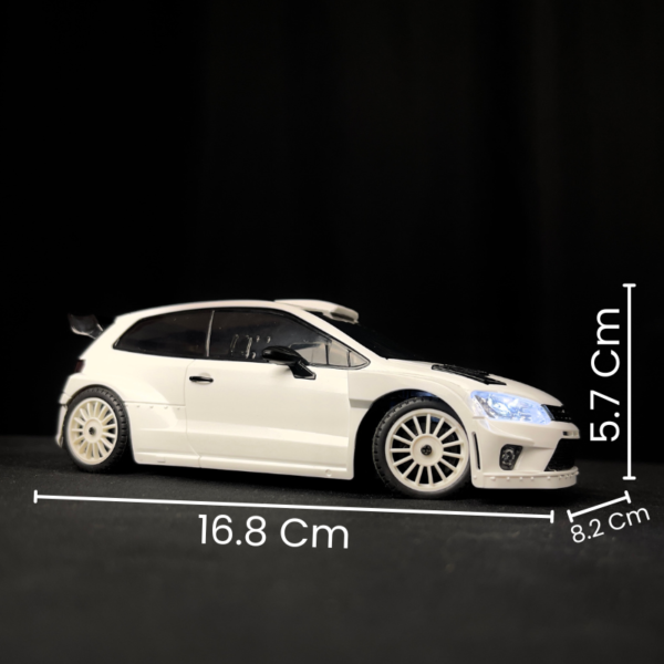 Batería LDRC 2801 7.4V 2s RTR 1/28 2.4G Coche RC 4WD Drift 7.4V Alta Velocidad para POLO R Luz LED Vehículos de Carreras Proporcionales en Carretera Modelos Juguetes - White One Battery