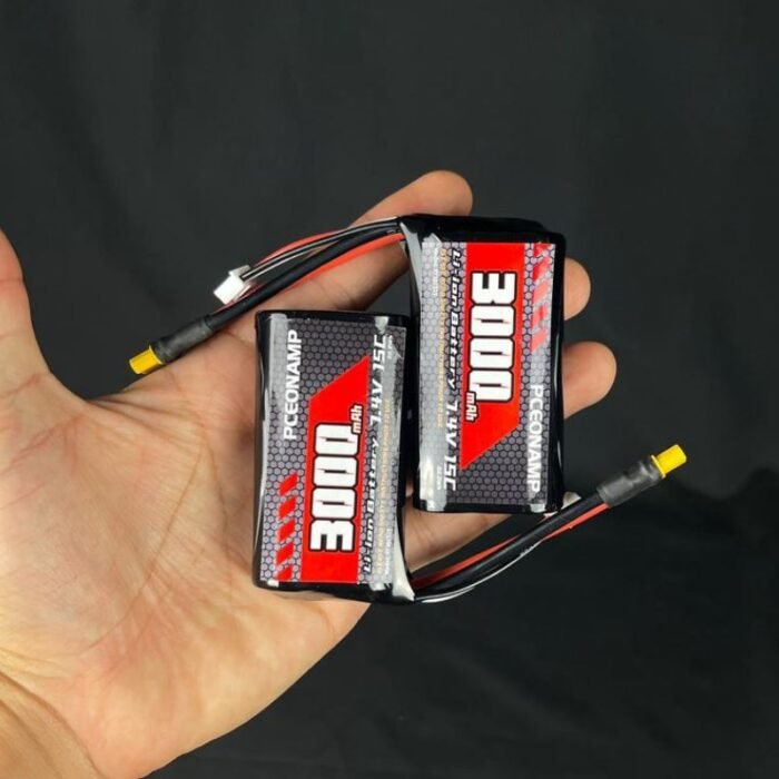 2 Batería Li-ion 7.4V 3000mAh (2S) con Conector JST