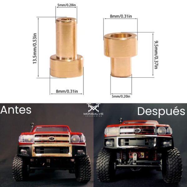 Bujes altura, bujes elevadores para toyota lc79 toyota mn 82