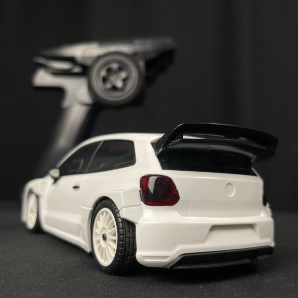 Batería LDRC 2801 7.4V 2s RTR 1/28 2.4G Coche RC 4WD Drift 7.4V Alta Velocidad para POLO R Luz LED Vehículos de Carreras Proporcionales en Carretera Modelos Juguetes - White One Battery