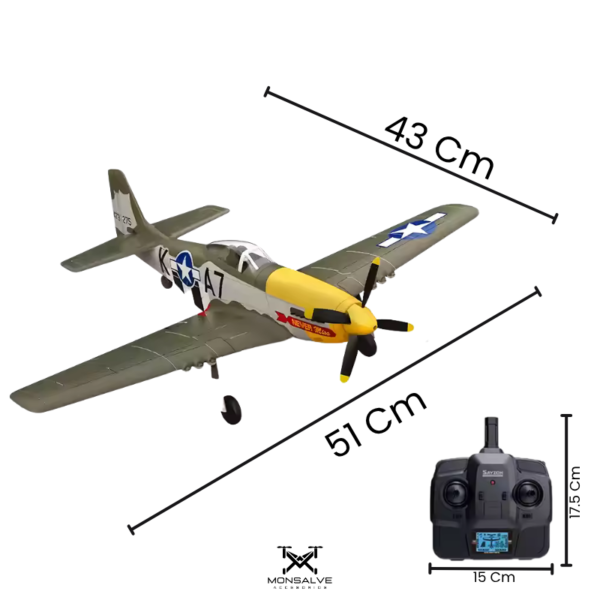 Avión a control remoto P-51 Mustang