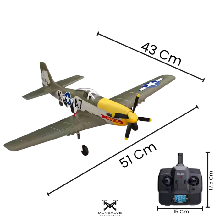 Avión a control remoto P-51 Mustang