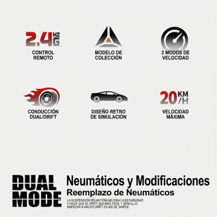 5 Carros de Drift a Control Remoto 1:24 4WD