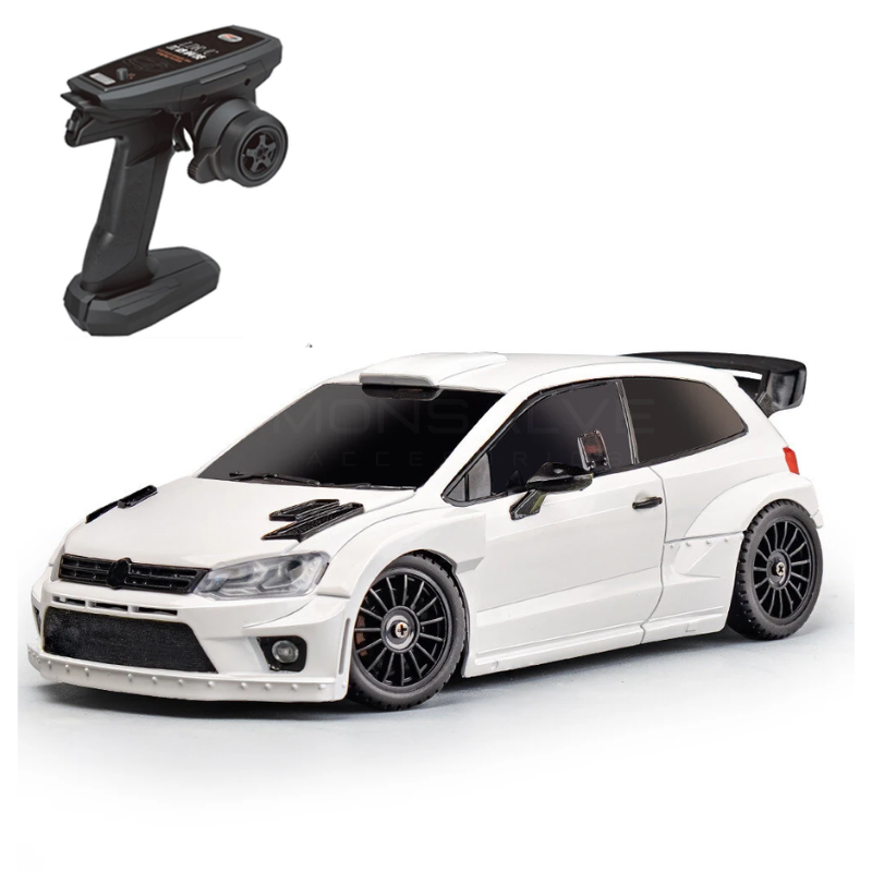 Batería LDRC 2801 7.4V 2s RTR 1/28 2.4G Coche RC 4WD Drift 7.4V Alta Velocidad para POLO R Luz LED Vehículos de Carreras Proporcionales en Carretera Modelos Juguetes - White One Battery