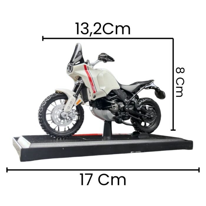 Ducati Desert X a Escala 1:18 Medidas