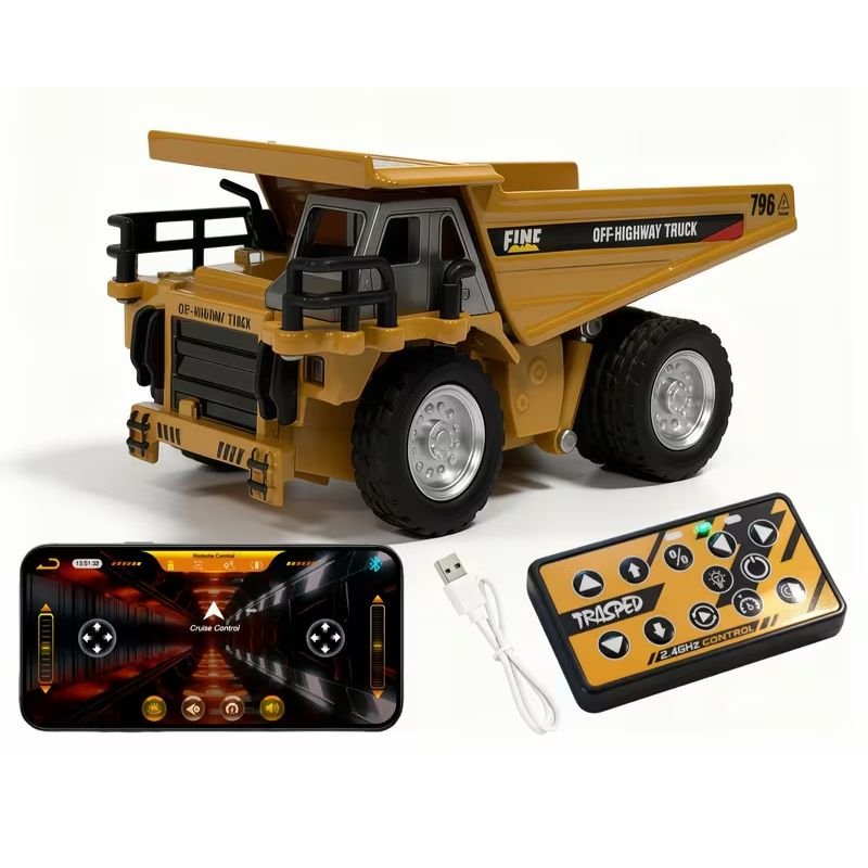 Mini Volqueta RC 1:64 con Luces y sonido