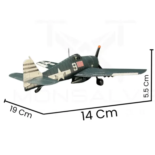 avión F6F medidas