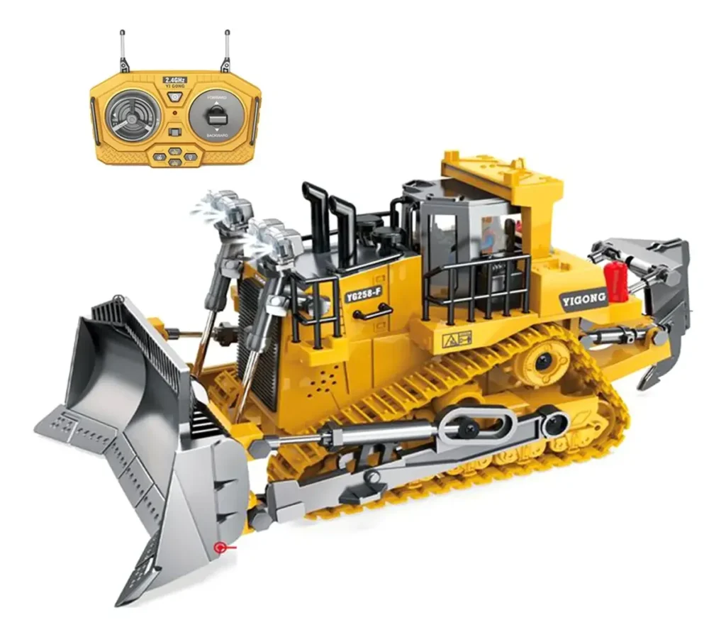 Bulldozer RC 9 CANALES escala 1/20.