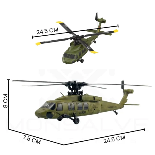 Helicóptero Acrobático Black Hawk RC