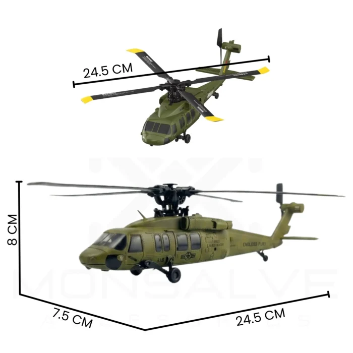 Helicóptero Acrobático Black Hawk RC
